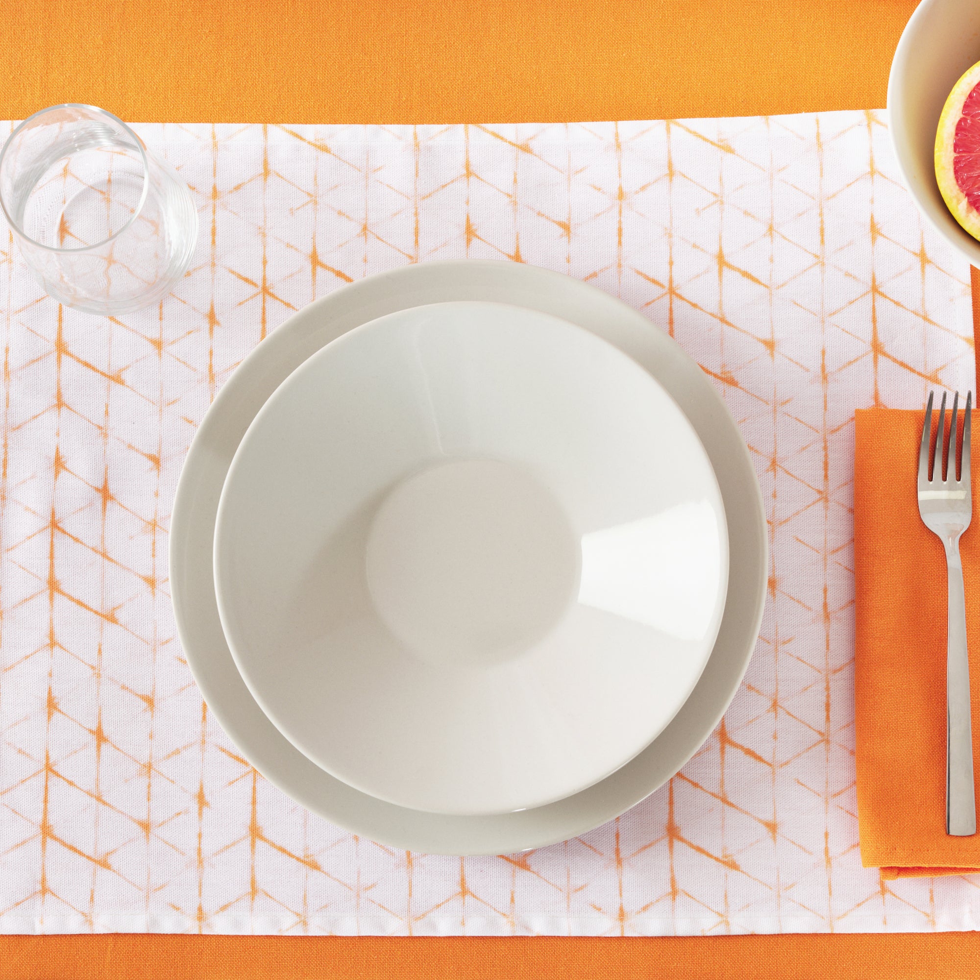 Pack 2 pc. stain-resistant resin placemat Leek 23